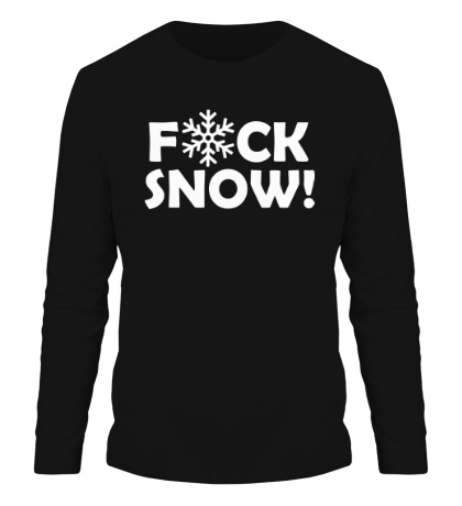 Мужской лонгслив «Fuck Snow»