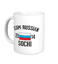 Керамическая кружка Team russian 2014 sochi
