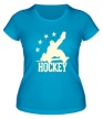 Женская футболка «Hockey: 4 stars Glow» - Фото 1