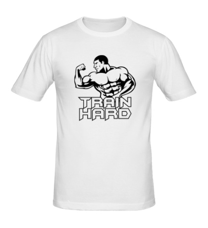 Мужская футболка «Train hard»