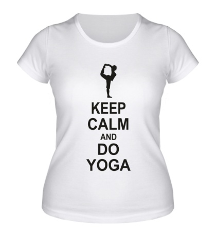 Женская футболка Do yoga