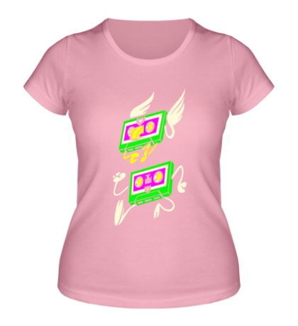 Женская футболка Кислотные кассеты