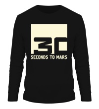 Мужской лонгслив 30 Seconds To Mars Logo Glow