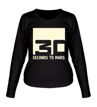 Женский лонгслив 30 Seconds To Mars Logo Glow