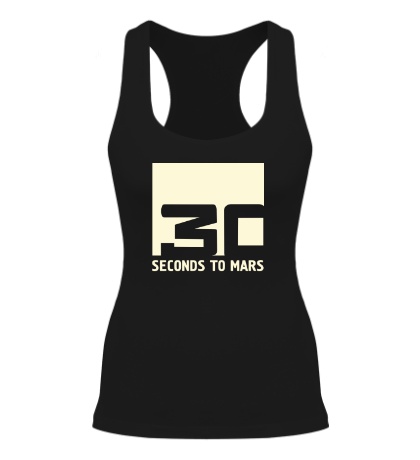 Женская борцовка «30 Seconds To Mars Logo Glow»