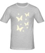 Мужская футболка «Светящиеся бабочки» - Фото 1