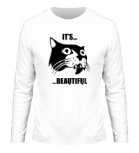 Мужской лонгслив Cat: its beautiful