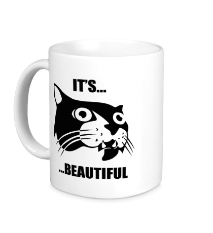 Керамическая кружка Cat: its beautiful