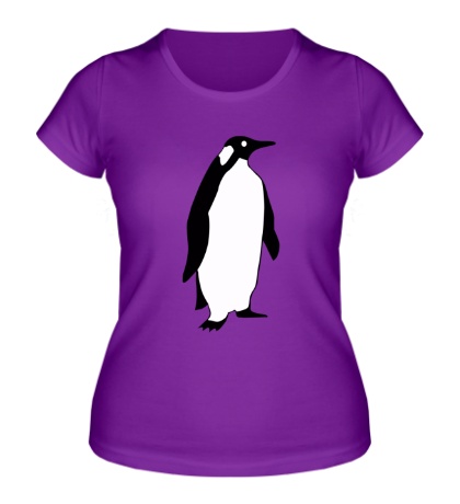 Женская футболка «Пингвин наблюдает»
