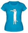 Женская футболка «Дрессированный кот» - Фото 1