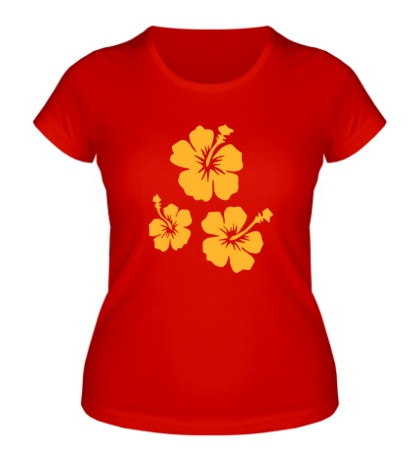 Женская футболка «Цветы»