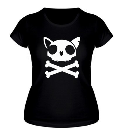 Женская футболка Пиратский символ котов