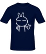 Мужская футболка «Дружелюбный заяц» - Фото 1