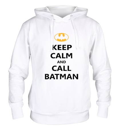 Толстовка с капюшоном Keep-Calm and call Batman