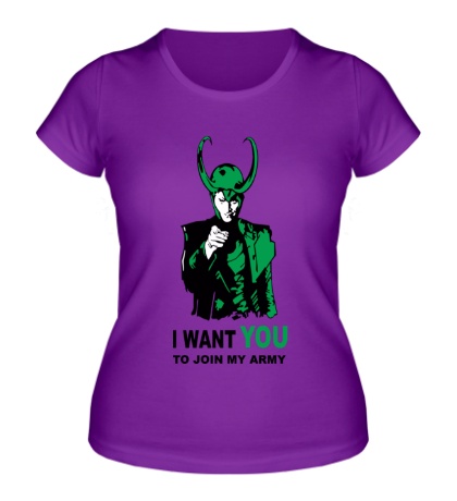 Женская футболка Loki: Join my army