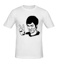 Мужская футболка Bruce Lee: Peace