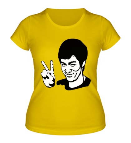 Женская футболка Bruce Lee: Peace