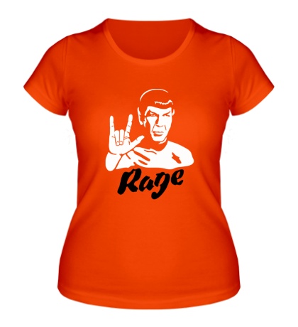 Женская футболка Spock rage