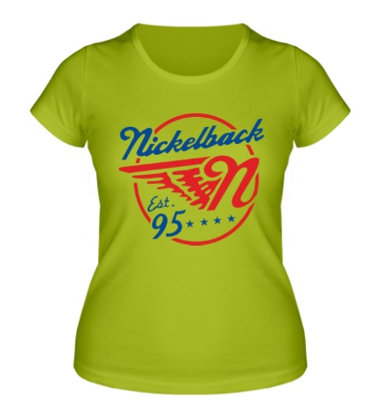 Женская футболка «Nickelback Retro Hits»
