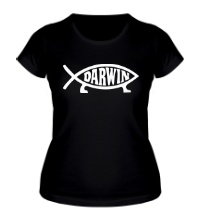 Женская футболка Рыба Дарвина