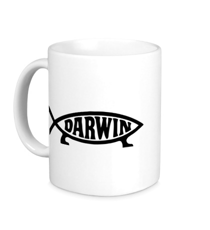 Керамическая кружка «Рыба Дарвина»