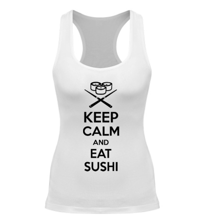 Женская борцовка Keep calm and eat sushi