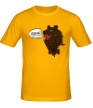 Мужская футболка «Медведь качок» - Фото 1