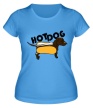 Женская футболка «Хот дог Hot dog» - Фото 1
