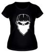 Женская футболка «Череп в маске» - Фото 1