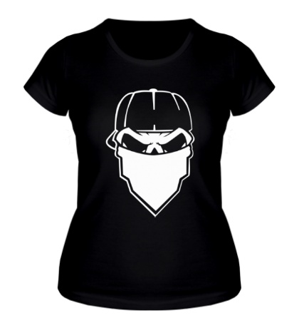 Женская футболка «Череп в маске»
