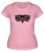 Женская футболка «Череп с крыльями» - Фото 1