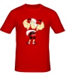 Мужская футболка «Санта бодибилдер» - Фото 1