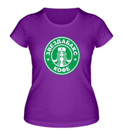 Женская футболка Звездабакс кофе