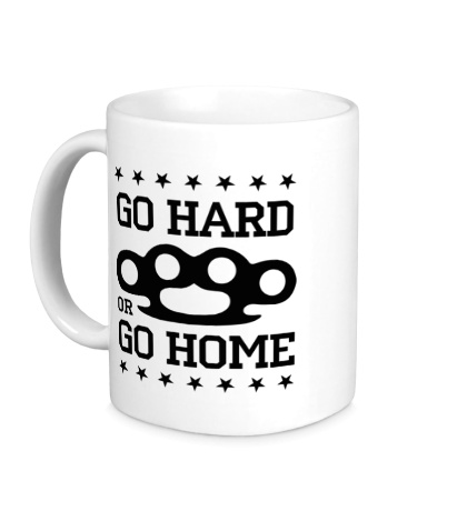 Керамическая кружка «Go hard or go home»