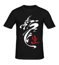 Мужская футболка Иероглиф дракон