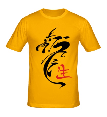 Мужская футболка «Иероглиф дракон»
