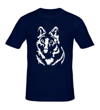 Мужская футболка «Черный волк»