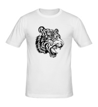 Мужская футболка Разъяренный тигр
