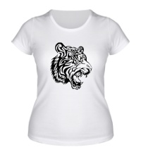 Женская футболка Разъяренный тигр