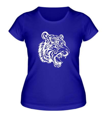 Женская футболка «Разъяренный тигр»
