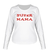 Женский лонгслив Super Мама