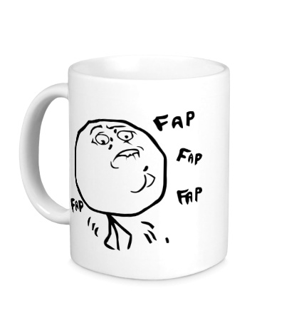 Керамическая кружка «Fap fap fap»