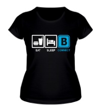 Женская футболка Eat, sleep, vk