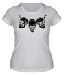 Женская футболка «Амулет из черепов» - Фото 1