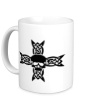 Керамическая кружка «Череп на кельтском кресте» - Фото 1