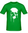 Мужская футболка «Стекающий череп» - Фото 1