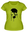 Женская футболка «Стекающий череп» - Фото 1