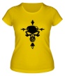 Женская футболка «Череп с крестом» - Фото 1