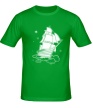 Мужская футболка «Корабль в небе» - Фото 1
