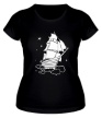 Женская футболка «Корабль в небе» - Фото 1